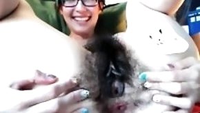 Hairypussy fingering