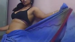 Horny Lily In Blue Sari Indian Babe Sex Video