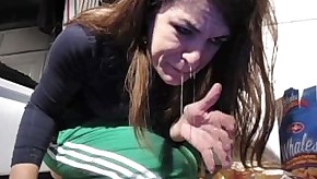 Webcam Girl Deepthroat Gagging Spit Gag Vomit Puke Puking Vomiting Food