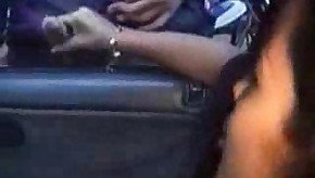 Women jerking off to the guys who are passing by their car
