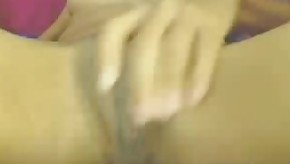 Skinny latin close-up pussy fingering