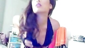 Teasing Asian On Stripper Webcam