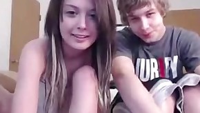 boy fingering his girlfriend on webcam