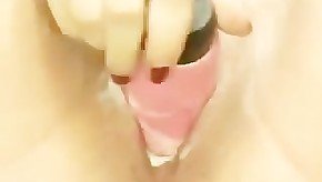 Huge Areola Teen Fucks Dildo