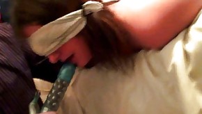 Friends tie me up and fuck my throat  wit toy