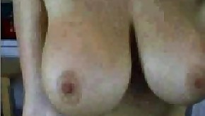 Busty babe posing on webcam