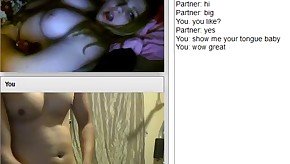 hot blonde shows tits and masturbates on chatroulette
