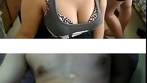 Flashing on webcam. Two sisters (twins). Tits only, With Cum