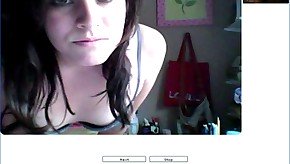 Chatroulette #40 Horny sexy girl exposed and masturbates