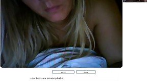 Chatroulette #35 Beautiful Blond take Orgasm