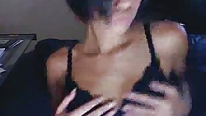 sexy girl strips and masturbates on webcam