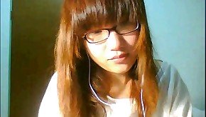 Cute Chinese girl flashing her boobs on Skype