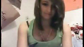 Teen girl on webcam