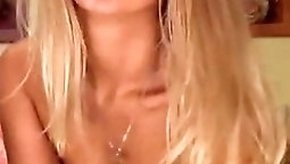 Hot blonde girl seducing on cam